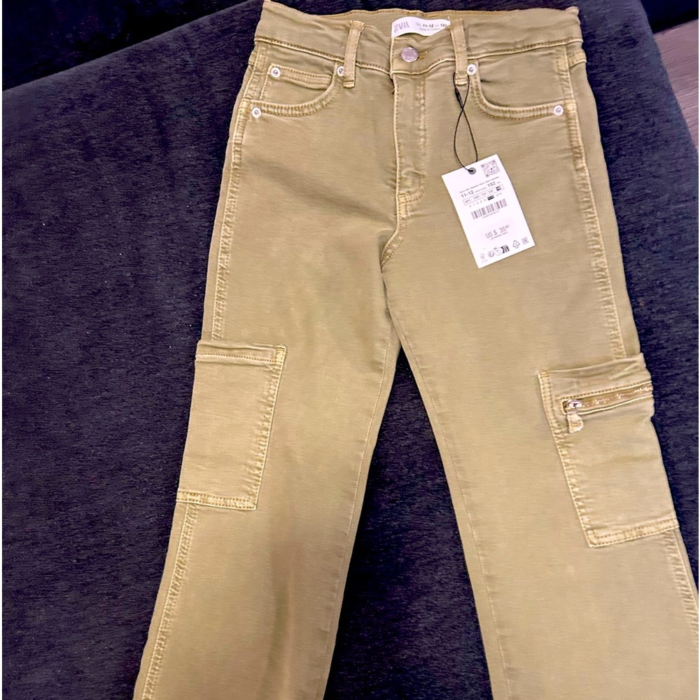 Zara girls size 11-12 cargo pants